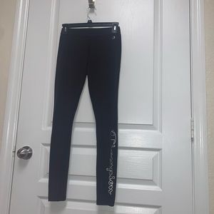 Champion Women's Waistband Leggings Black/White